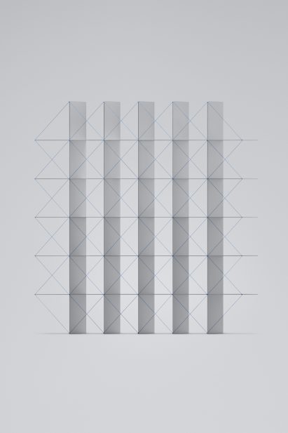 Point Line Plane shelving by Hiroaki Kawanami