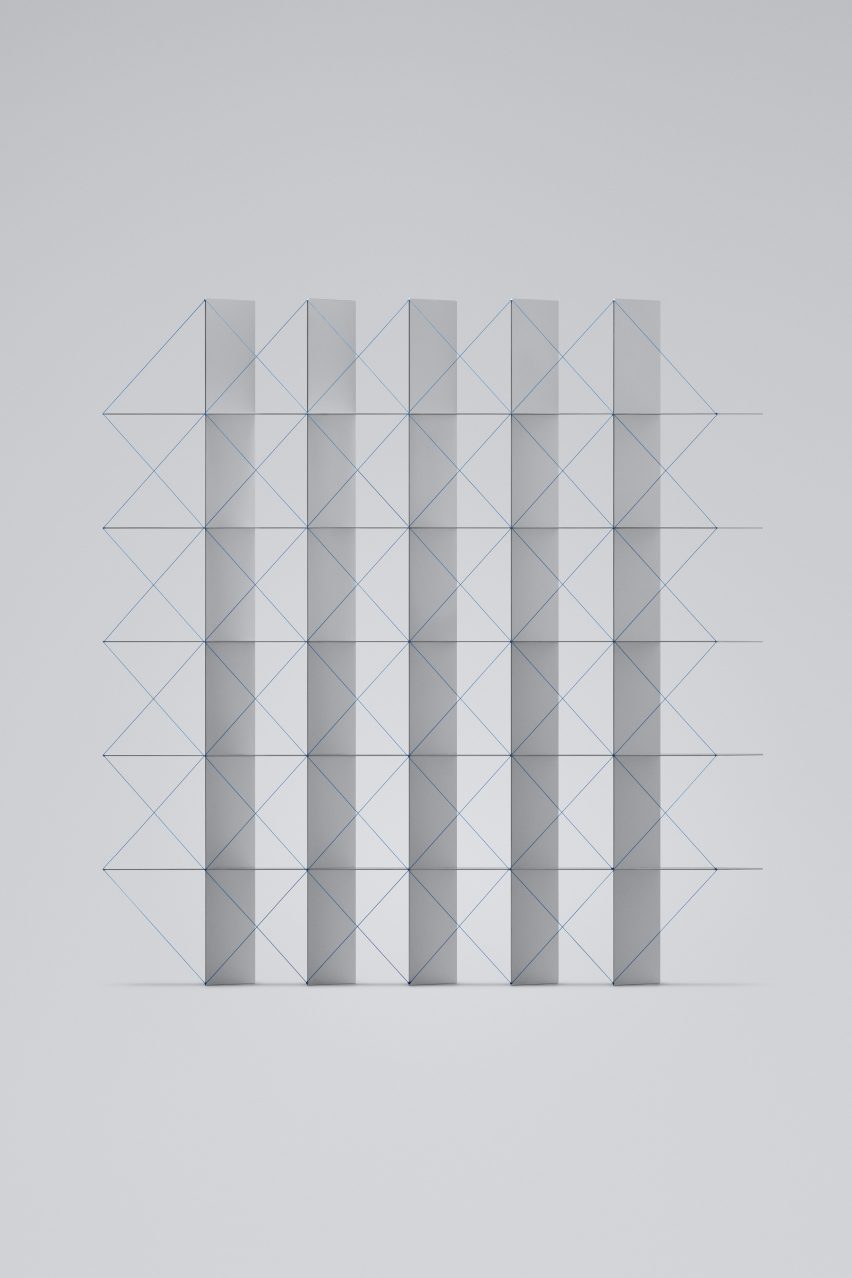 Point Line Plane shelving by Hiroaki Kawanami