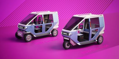 E3W electric rickshaw concept by Hyundai and TVS Motor Company