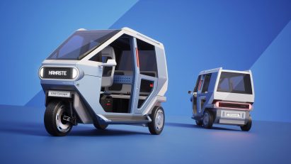 E3W electric rickshaw concept by Hyundai and TVS Motor Company
