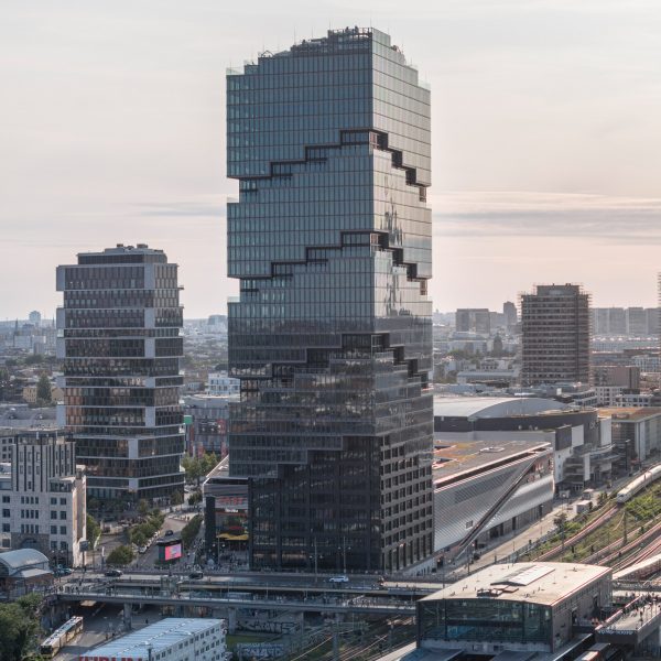 Upcoming Edge East Side Tower in Germany by BIG