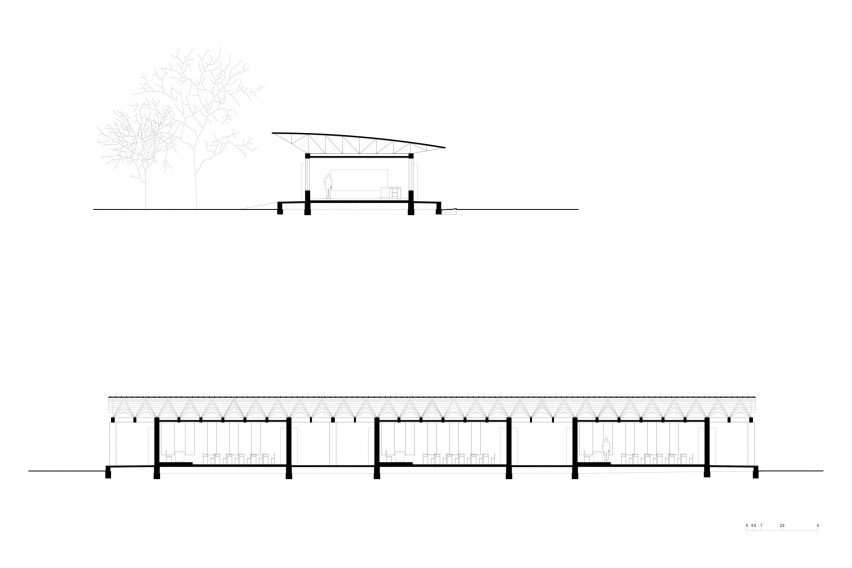 Section of Gando Primary School by Diébédo Francis Kéré