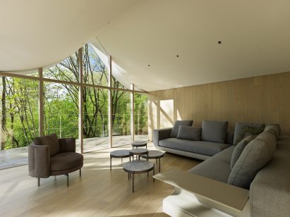 Wooden house by Nendo