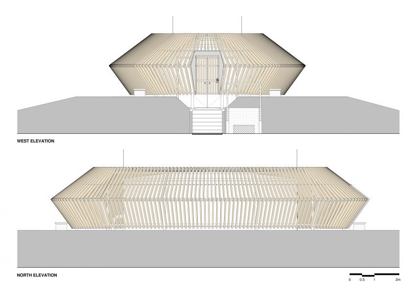 Elevation of Kew Pumping Station by Hugh Broughton Architects
