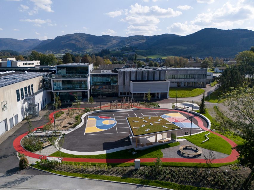 Community park next to Cultural centre in Etne