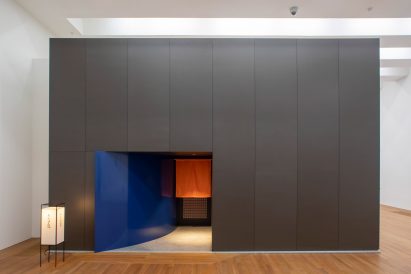 Shiro Kiyotomo's sushi bar on display at exhibition