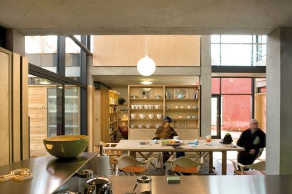 Interior of Richard Rogers' Maggie's Centre commissioned by Laura Lee