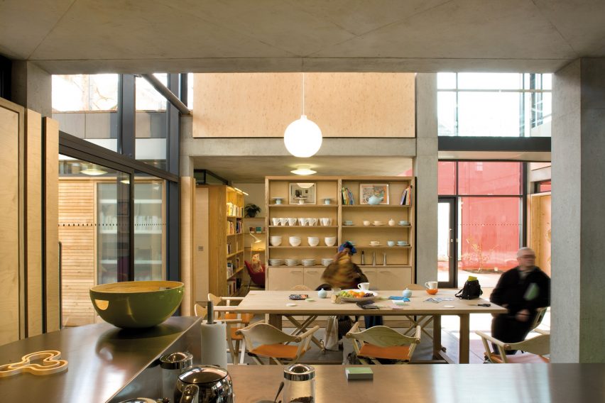 Interior of Richard Rogers' Maggie's Centre commissioned by Laura Lee