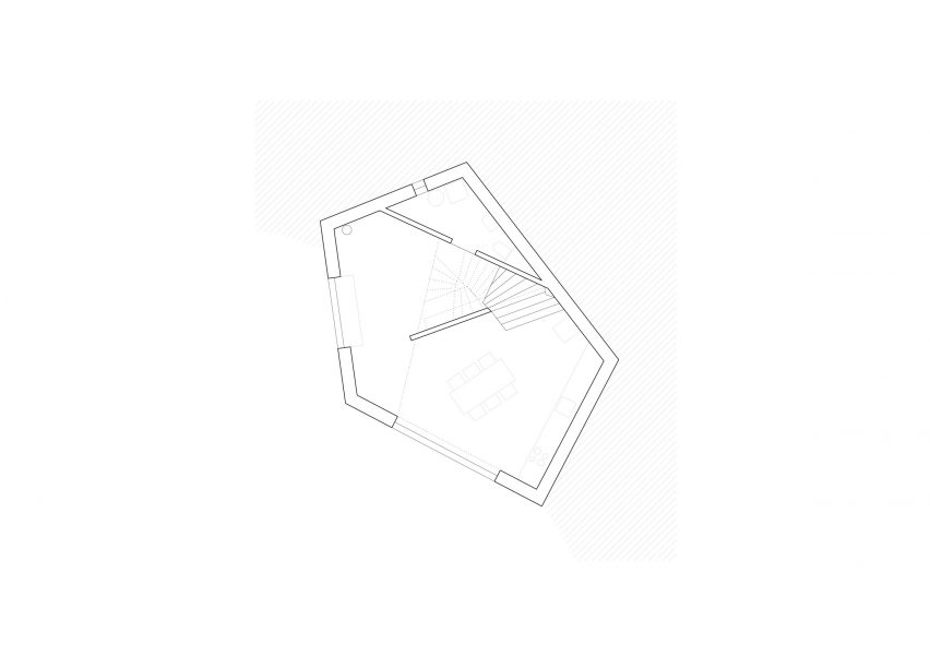Ground floor plan House of Seven Floors by Maly Chmel