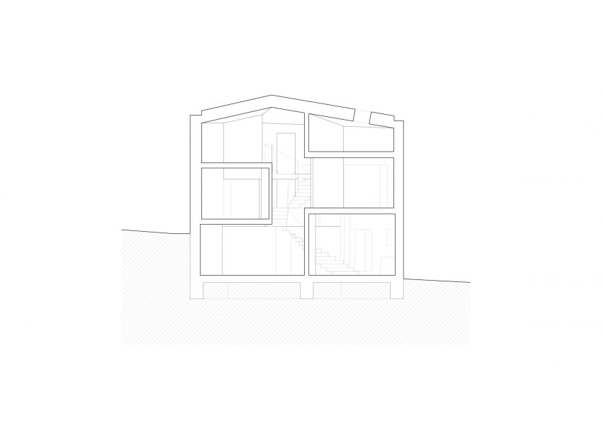 Section House of Seven Floors by Maly Chmel