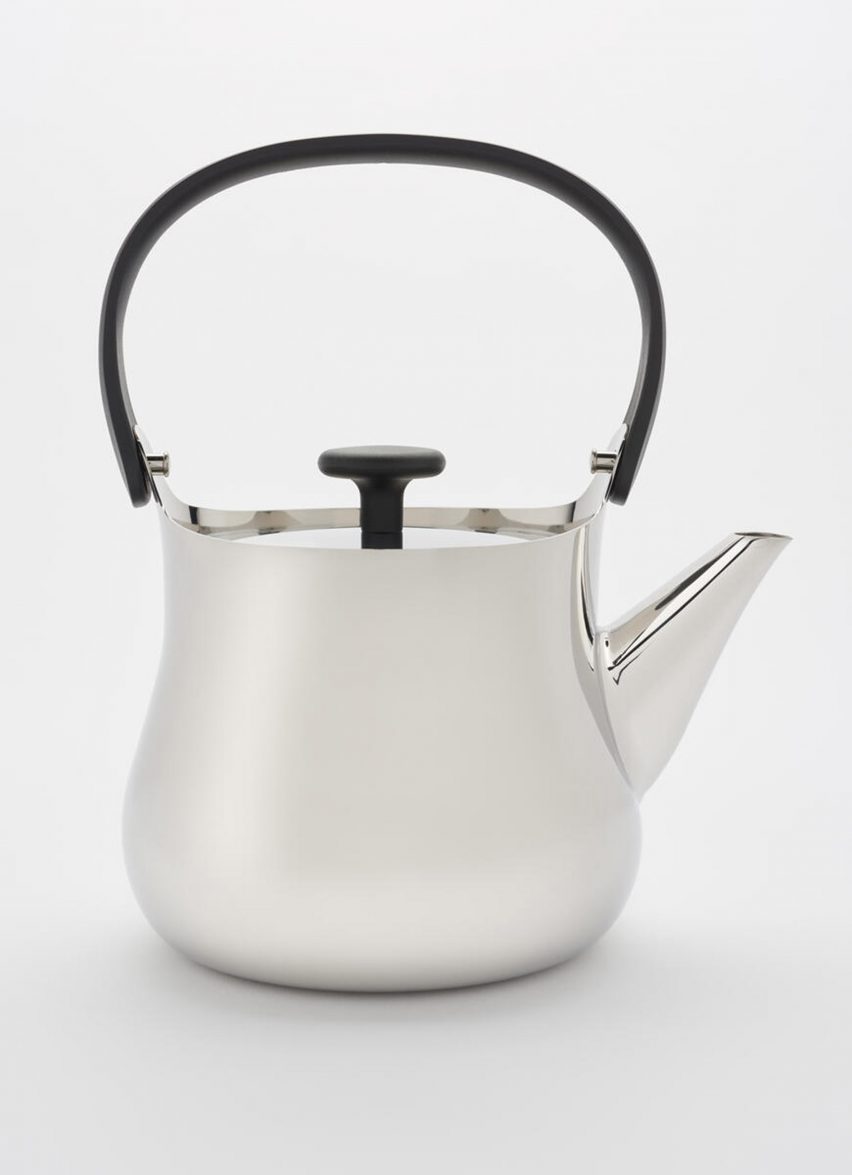 Silver teapot