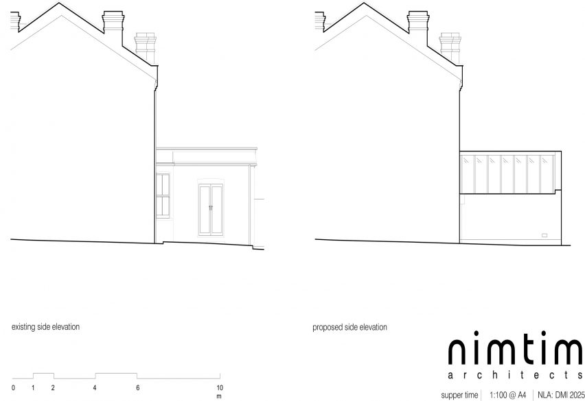 Side elevation Supper Time by Nimtim Architects