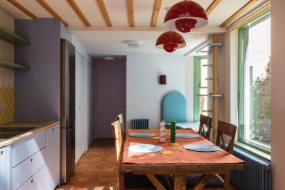 Colourful kitchen interior