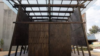 Shou Sugi Ban pavilion in Mexico City