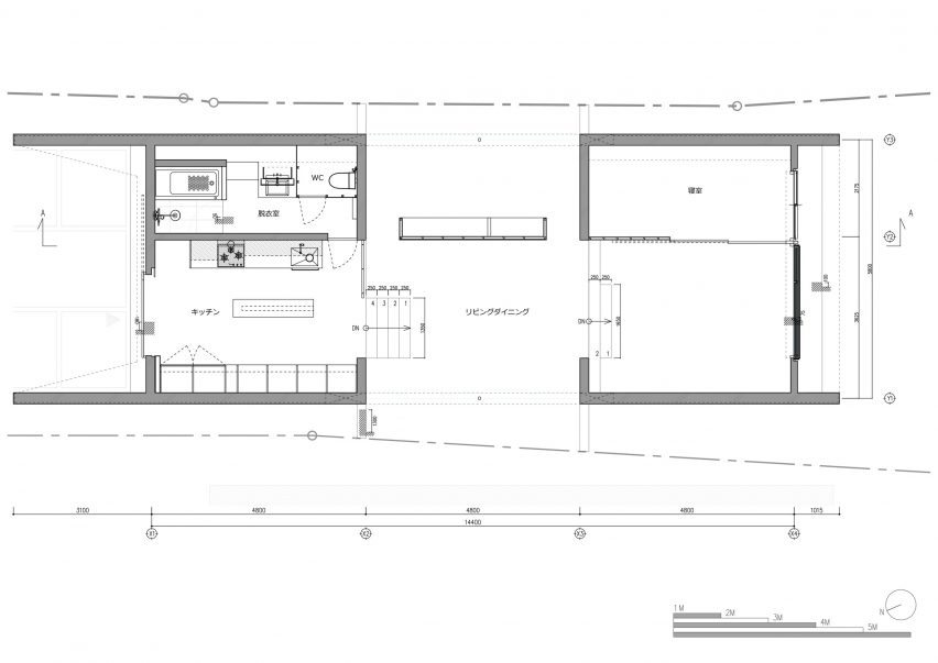 Plan of Pyramid Hut by IGArchitects