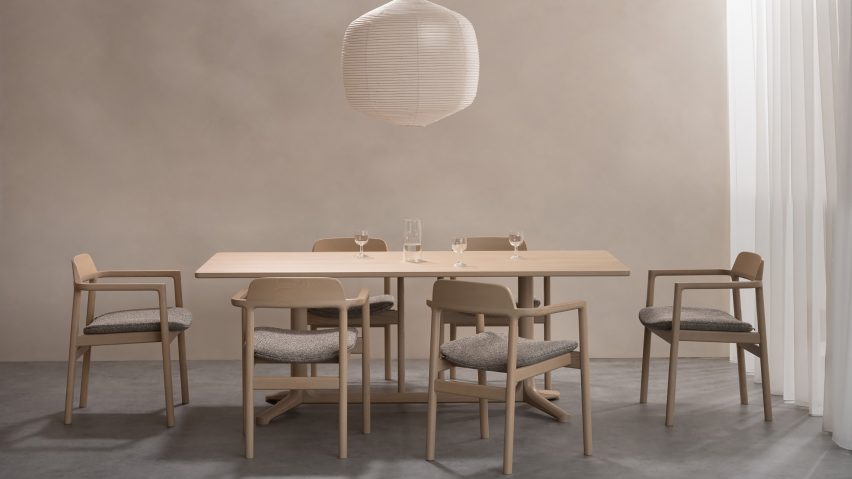 Rakino dining furniture by Tim Rundle for Morgan