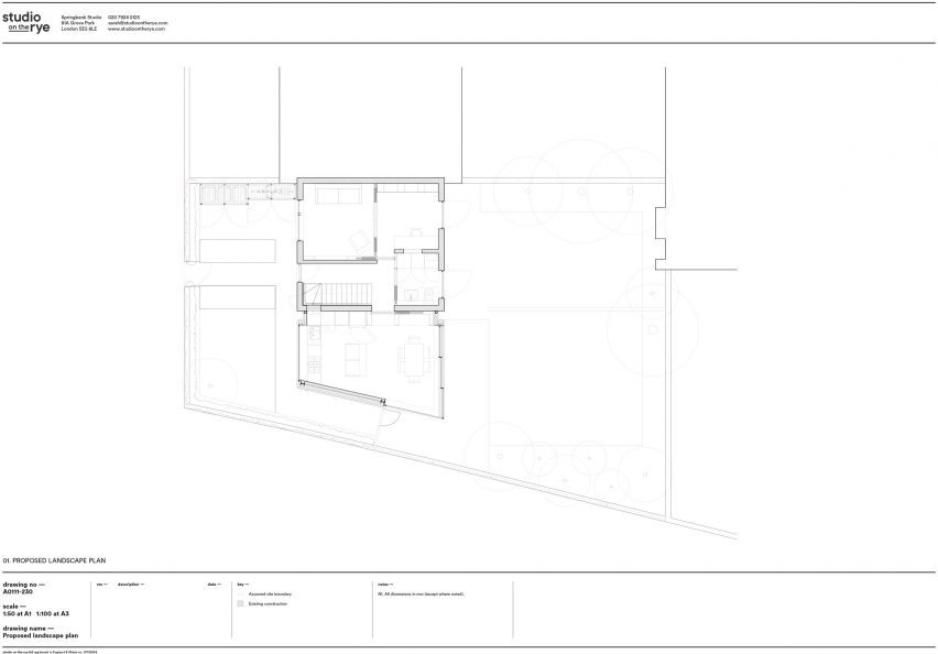 Plan of Rusty House by Studio on the Rye