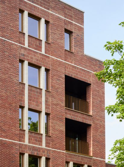 Brick of Rowan Court by Satish Jassal Architects
