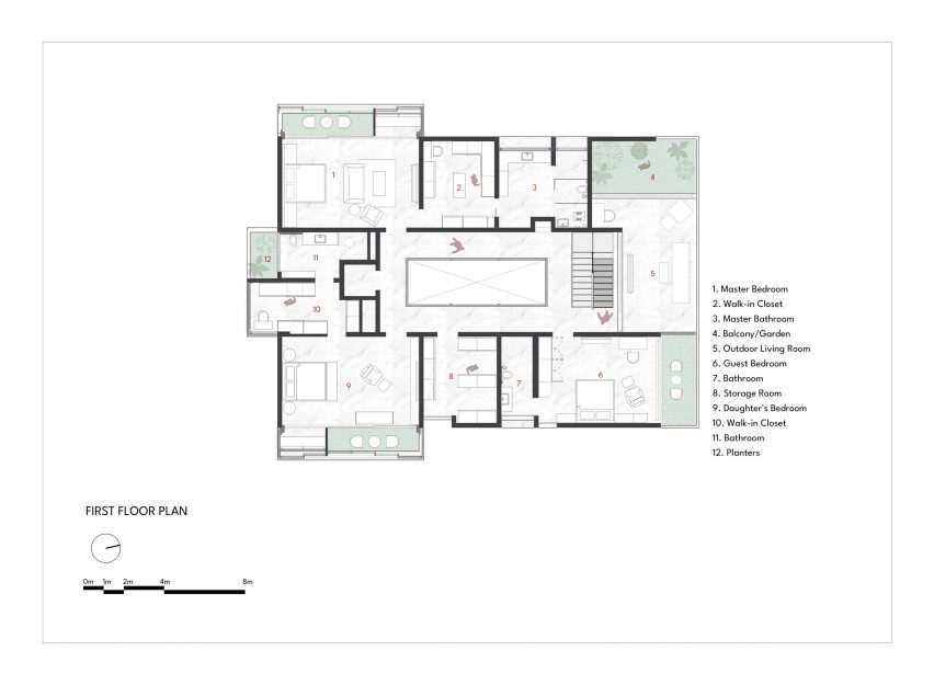 First floor plan The Light House by SJK Architects