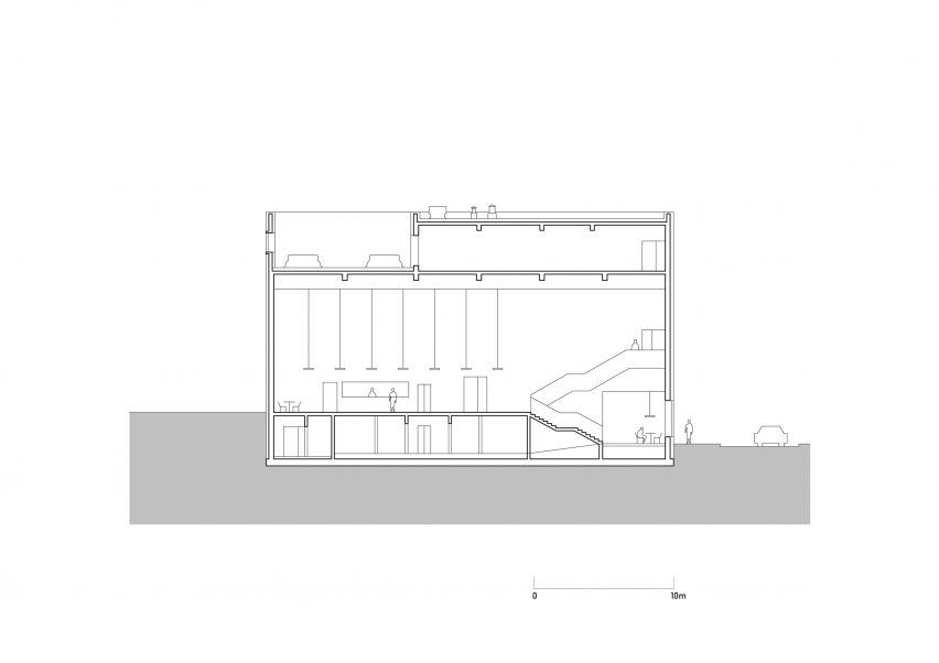 Section Concert Hall by SLAS Architekti