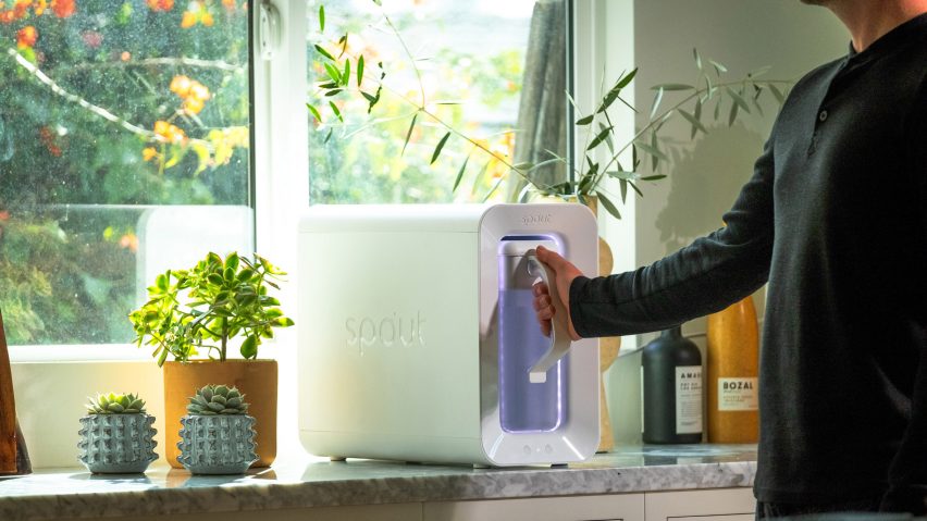 Spout Water device on countertop