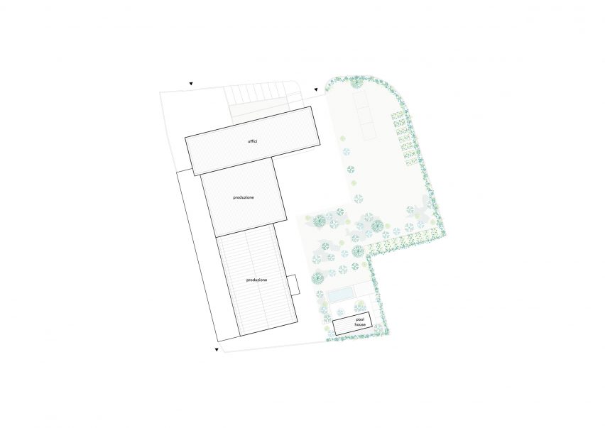 Site plan Artist residency by Studio Wok