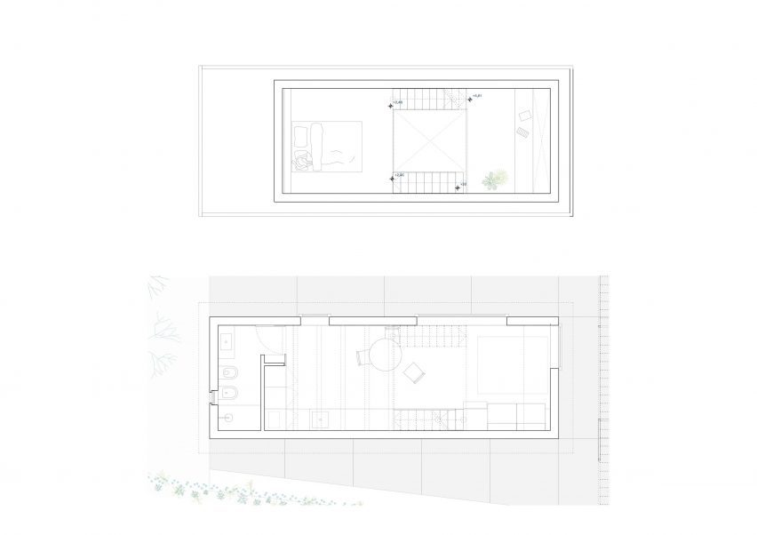 Interior plans Artist residency by Studio Wok