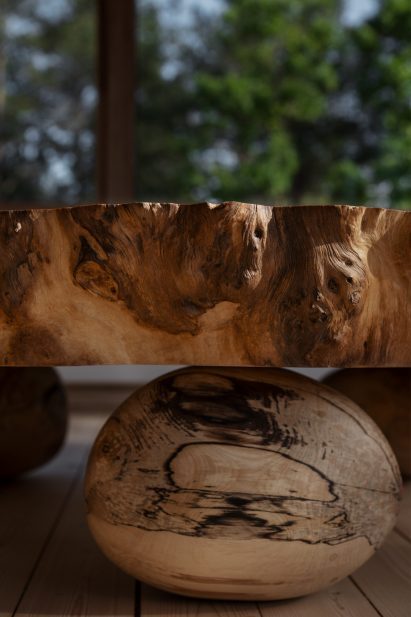 Wooden table by Matsson Marnell