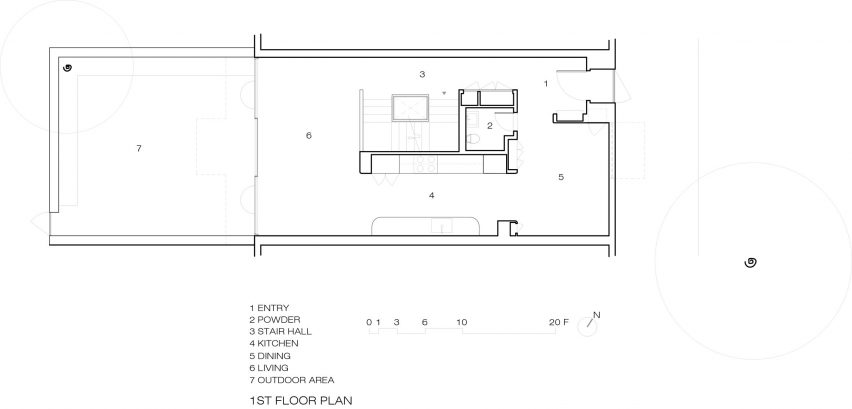 First floor plan Society Hill Residence by TBo