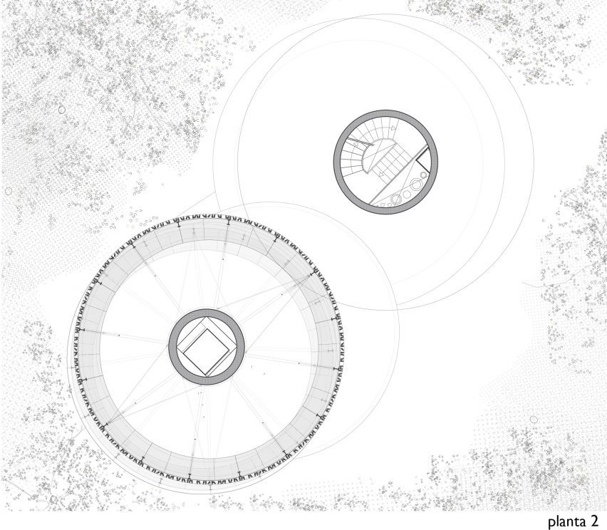 Plan of Bird and Mammal Shelter and Water Reservoir by Temperaturas Extremas