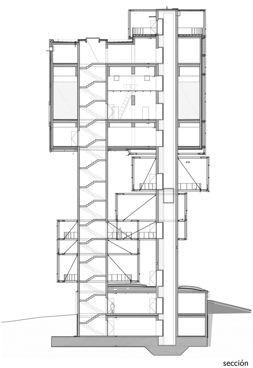 Section of Bird and Mammal Shelter and Water Reservoir by Temperaturas Extremas