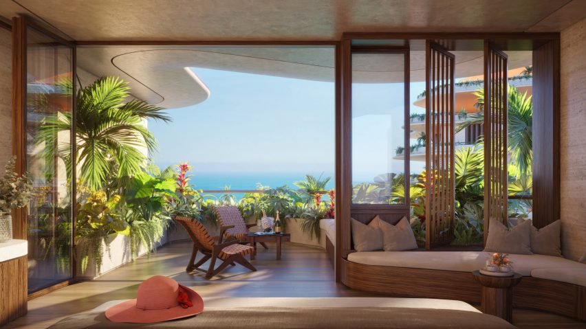 Foster and Partners designed hotel brazil with sea view