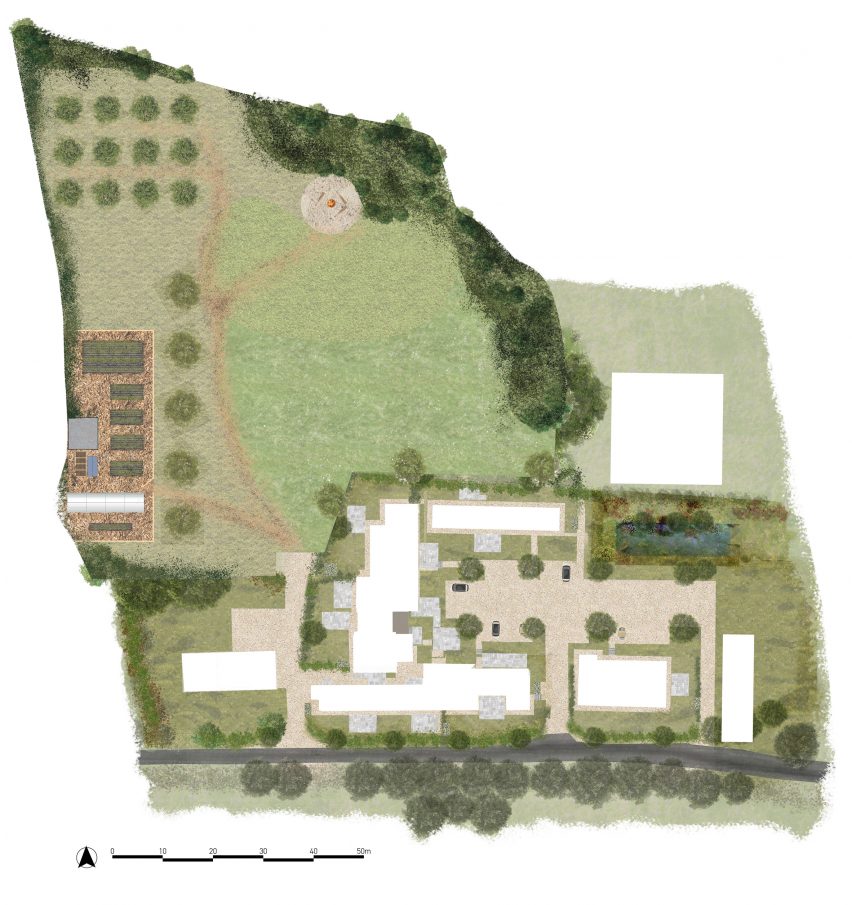 Site plan of The Park by Stolon Studio