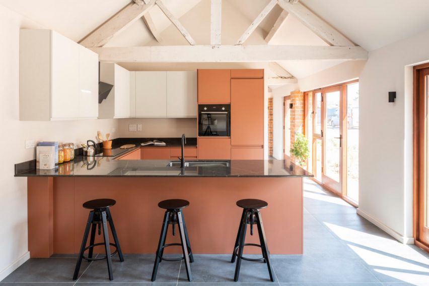 Kitchen in The Parks housing by Stolon Studio