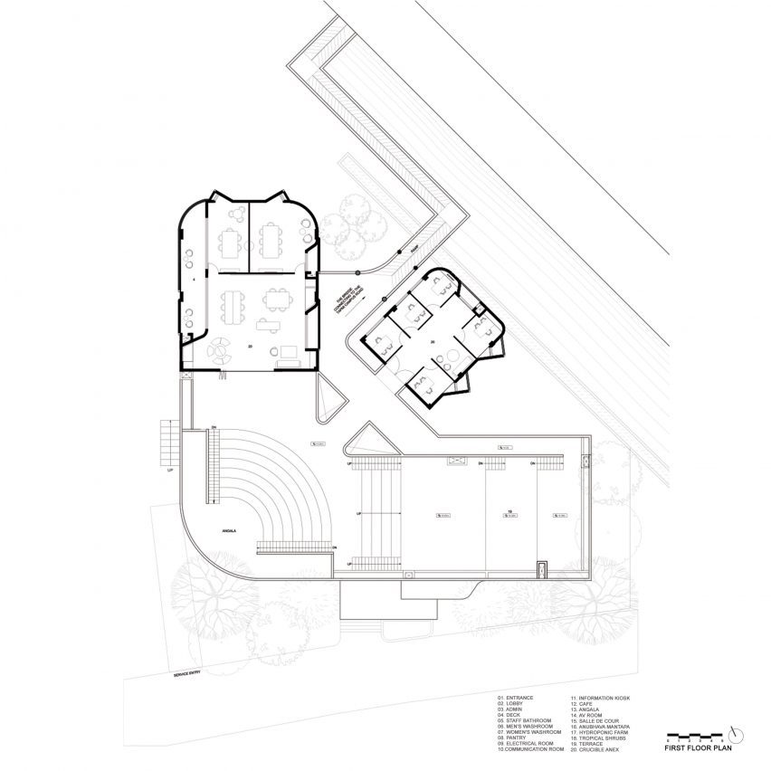 First floor plan Tapmi Centre by The Purple Ink Studio