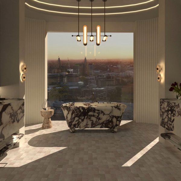 a visualisation of a bathroom interior