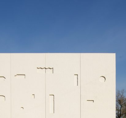 Render of Tselinny Center of Contemporary Culture facade by Asif Khan