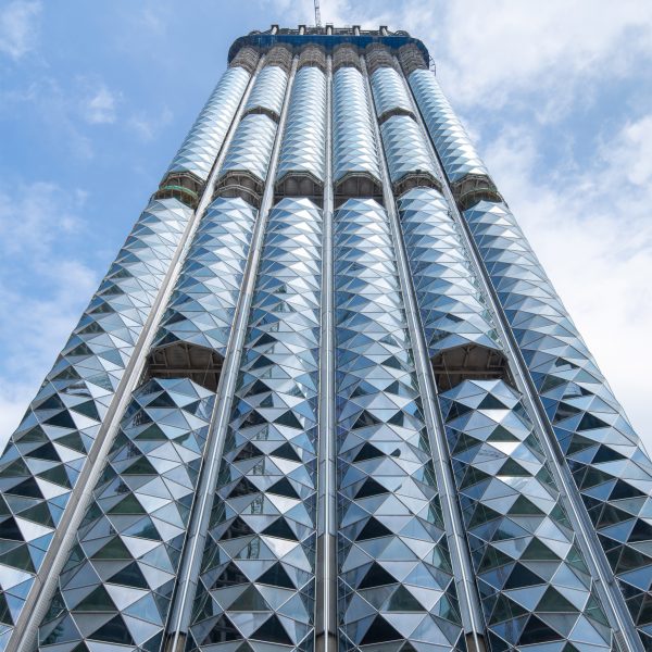 Facade of the upcoming China Merchants Bank Headquarters, China, by Foster + Partners