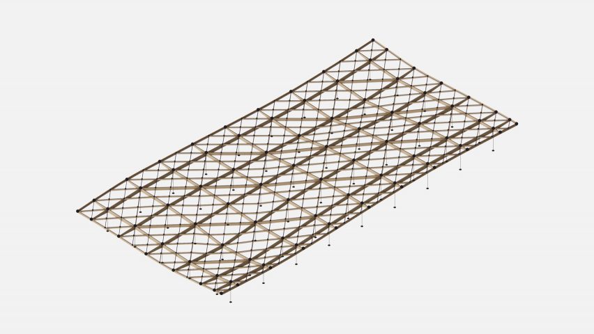 New Sydney Fish Market roof structure model