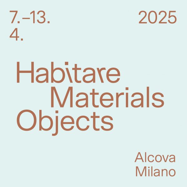 Graphic for Habitare Materials and Objects exhibition during Milan design week 2025