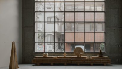Interior of Karimoku space in Tokyo