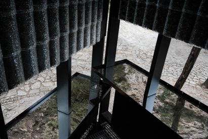 Pools of rainwater