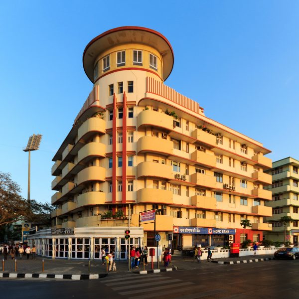 Marine Drive art deco building in India