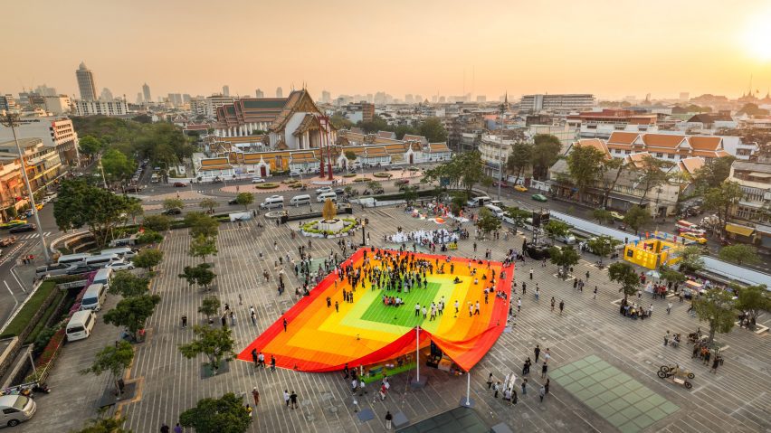 Mega Mat installation by MVRDV at Bangkok Design Week