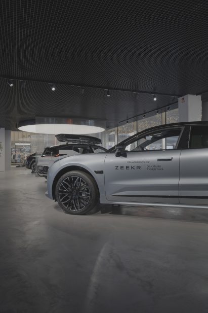 Zeekr showroom at Stockholm Design Week