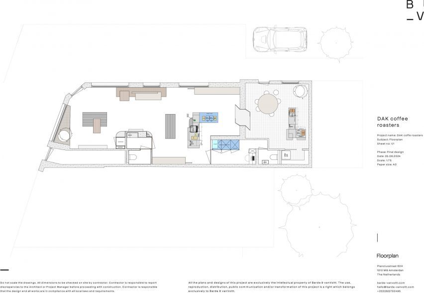 Plan DAK Coffee Roasters by Barde vanVoltt
