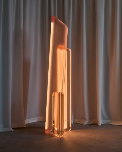 large resin floor lamp