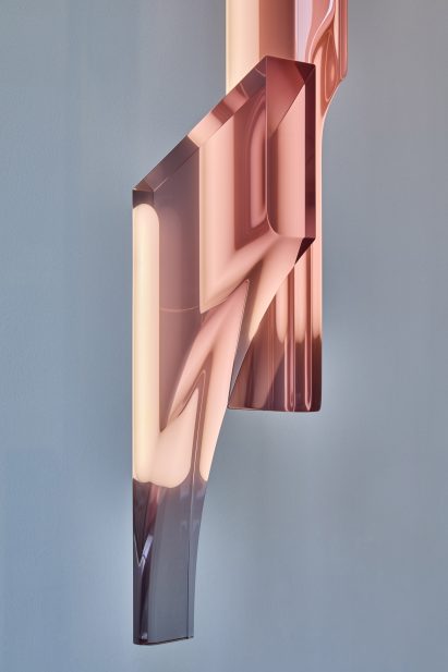 hanging light sculpture 