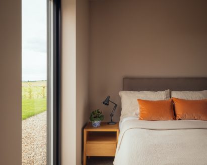 Bedroom interior of home in Angus by Loader Monteith
