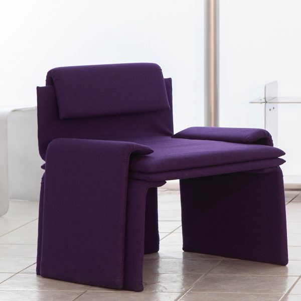 Purple folded chair